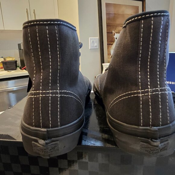 Vans Skate Authentic High VCU Men's Size 10 Ashalt Black VN000D901O7 NEW - Picture 7 of 10